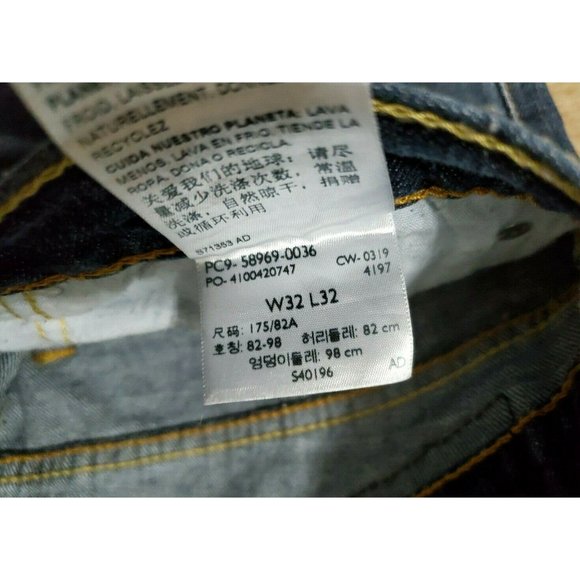 Levi's Mens S47 Regular Taper Blue Jeans Size 32 - Picture 4 of 4
